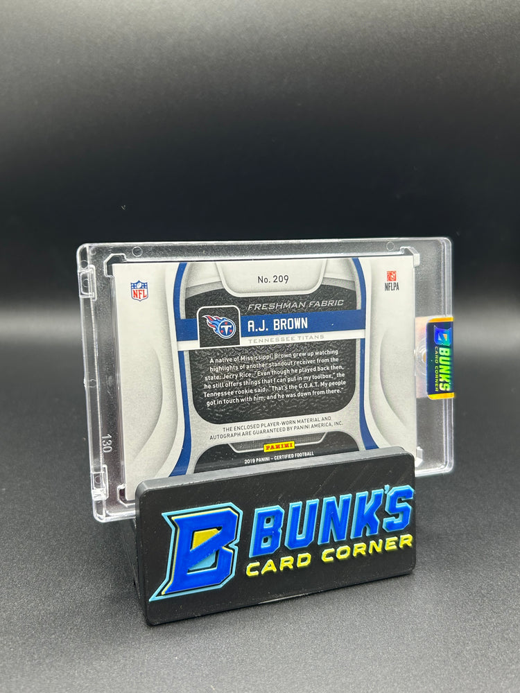 2019 A.J. Brown Panini Certified Mirror Orange RPA Rc Auto 238/299