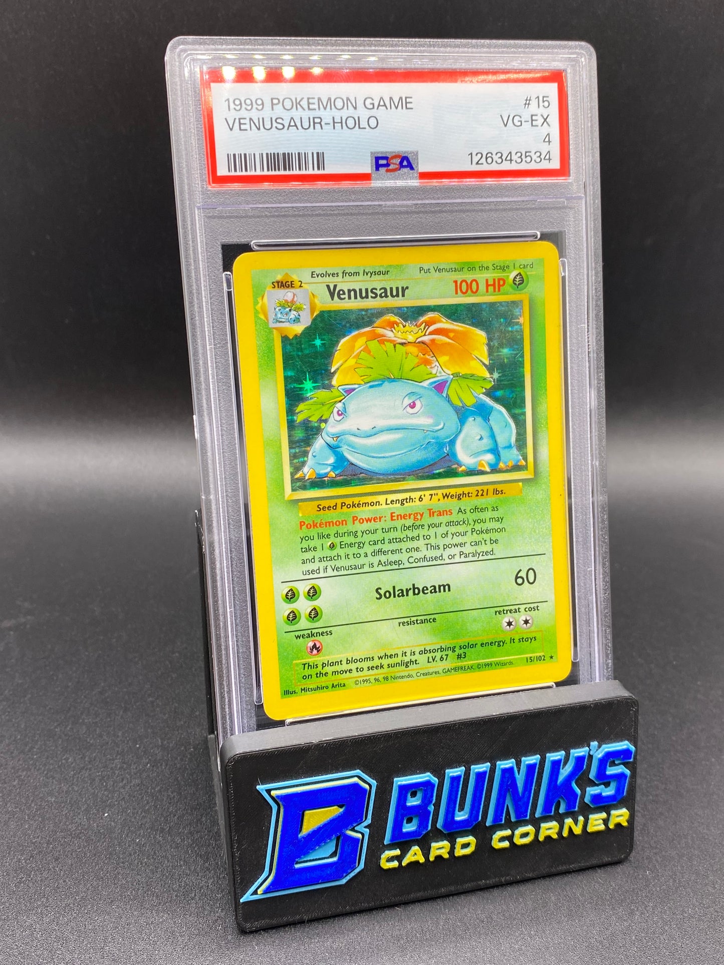 Venusaur Holo PSA 4