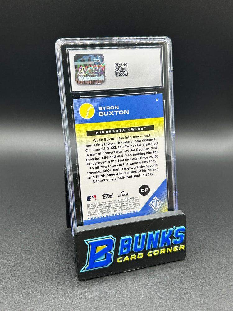 2024 Byron Buxton Topps Transcendent Collection Black Refractor 04/10 CGC 10