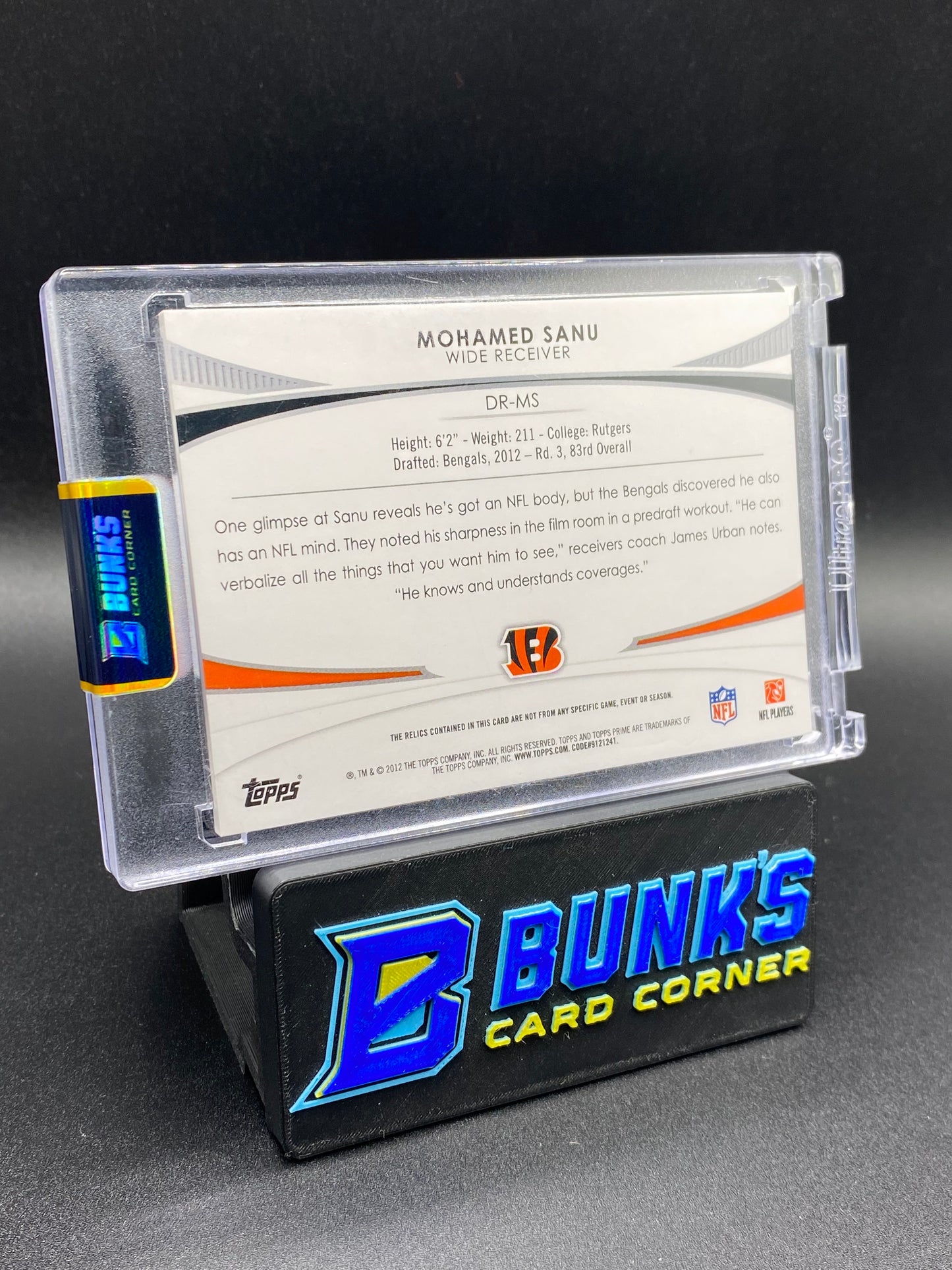 2012 Mohamed Sanu Topps Prime Patches 13/25 Rc