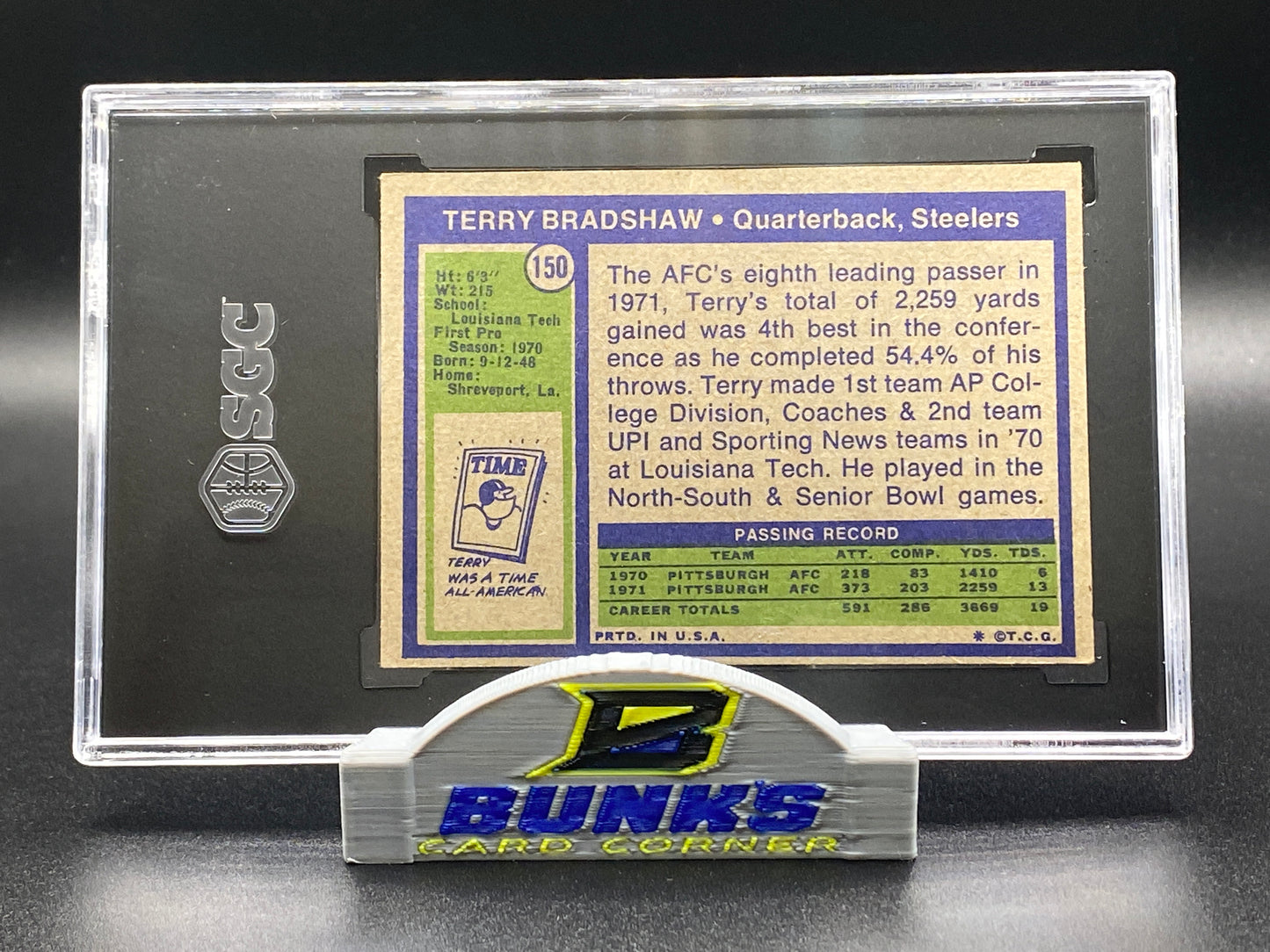 1972 Terry Bradshaw SGC 4.5 (Box B12)