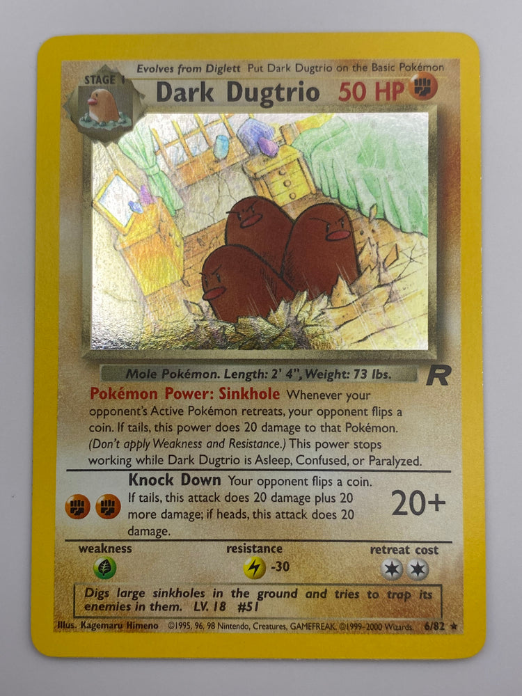 Dark Dugtrio Holo Team Rocket LP-NM