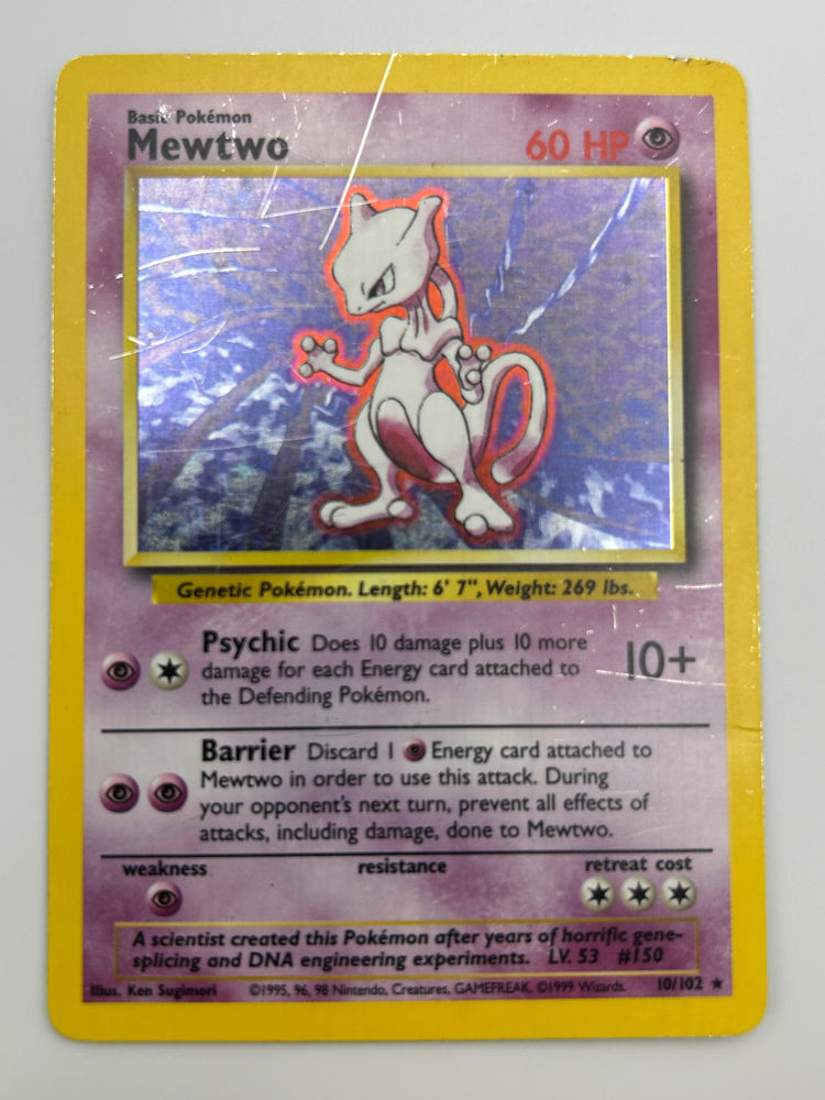Mewtwo Holo Base Set MP-HP
