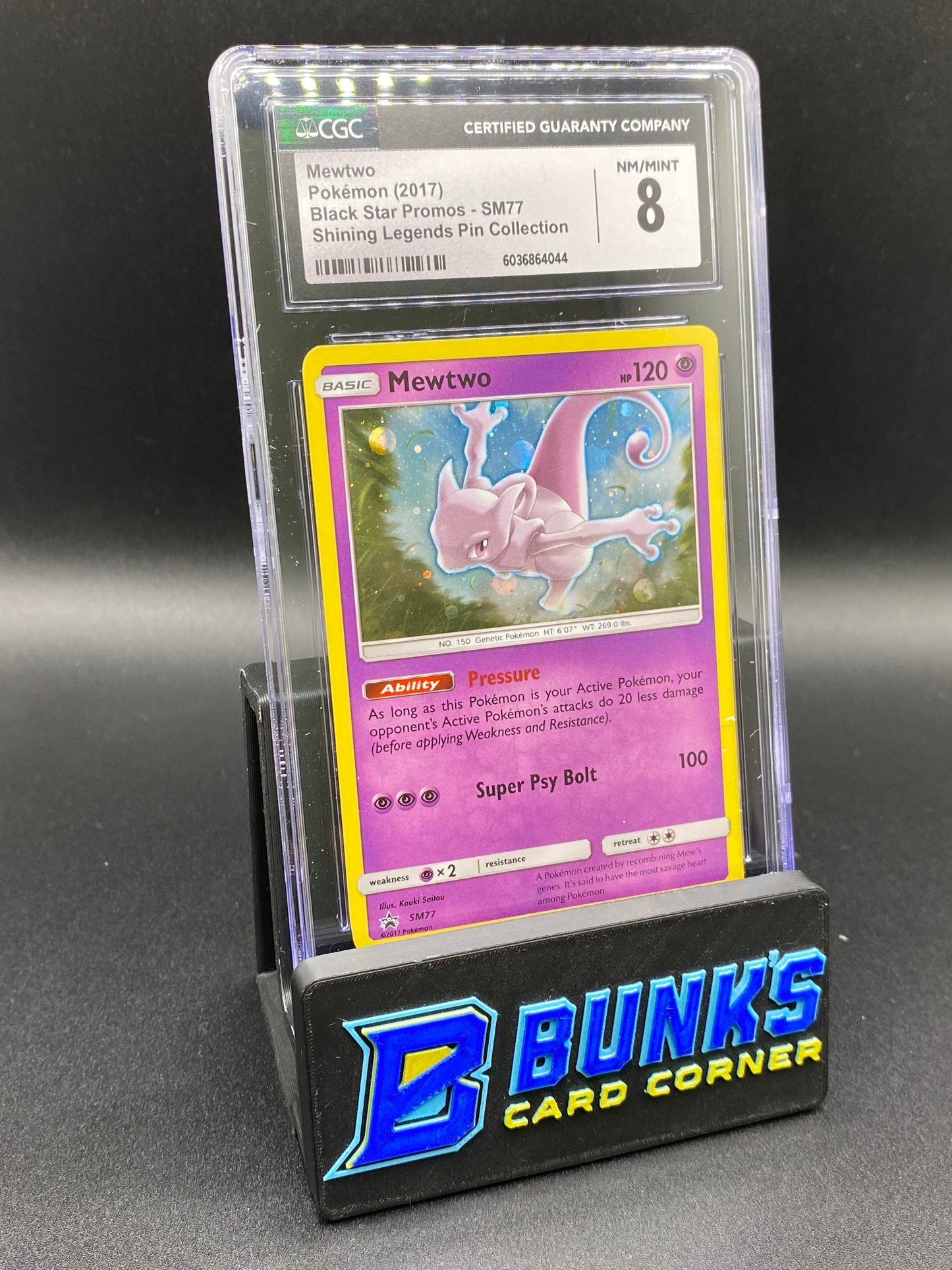 Mewtwo Promo Pin Collection CGC 8