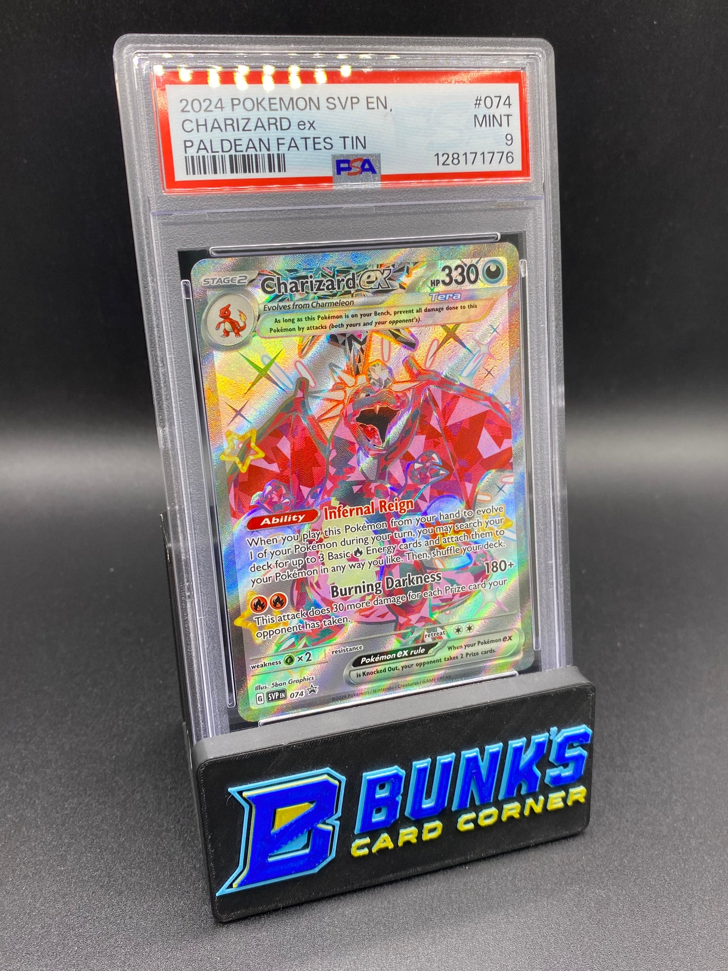Charizard ex Promo Paldean Fates PSA 9