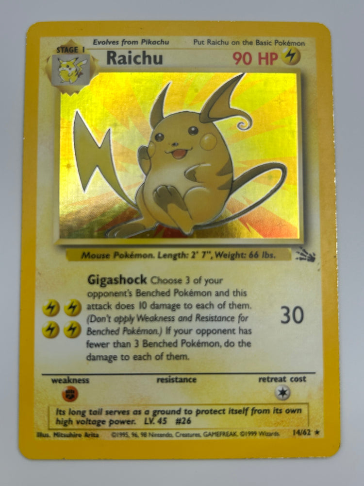 Raichu Holo Fossil LP-MP