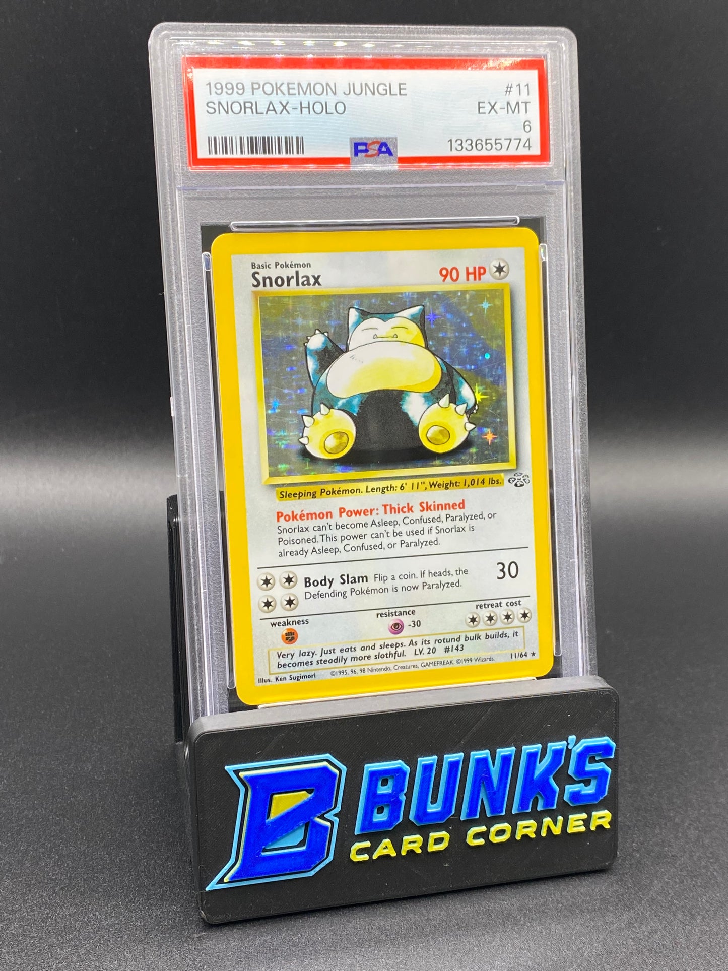 Snorlax Holo Jungle PSA 6