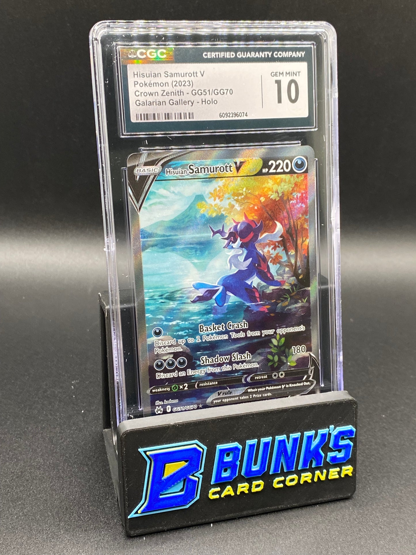 Hisuian Samurott V Galarian Gallery Crown Zenith CGC 10