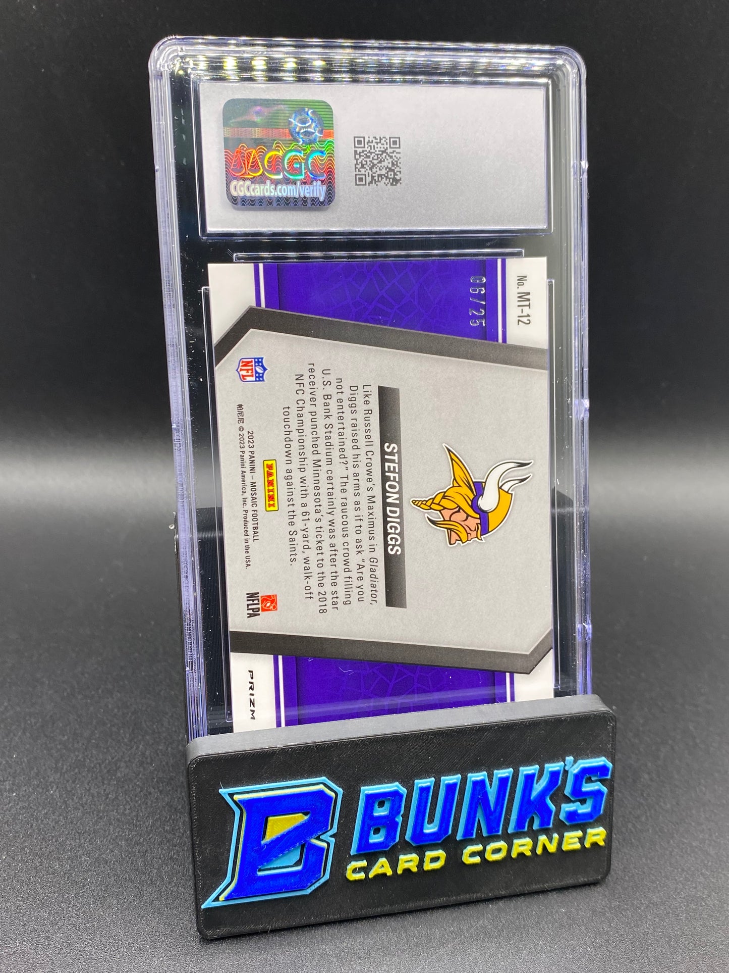 2023 Stefon Diggs White 6/25 CGC 10