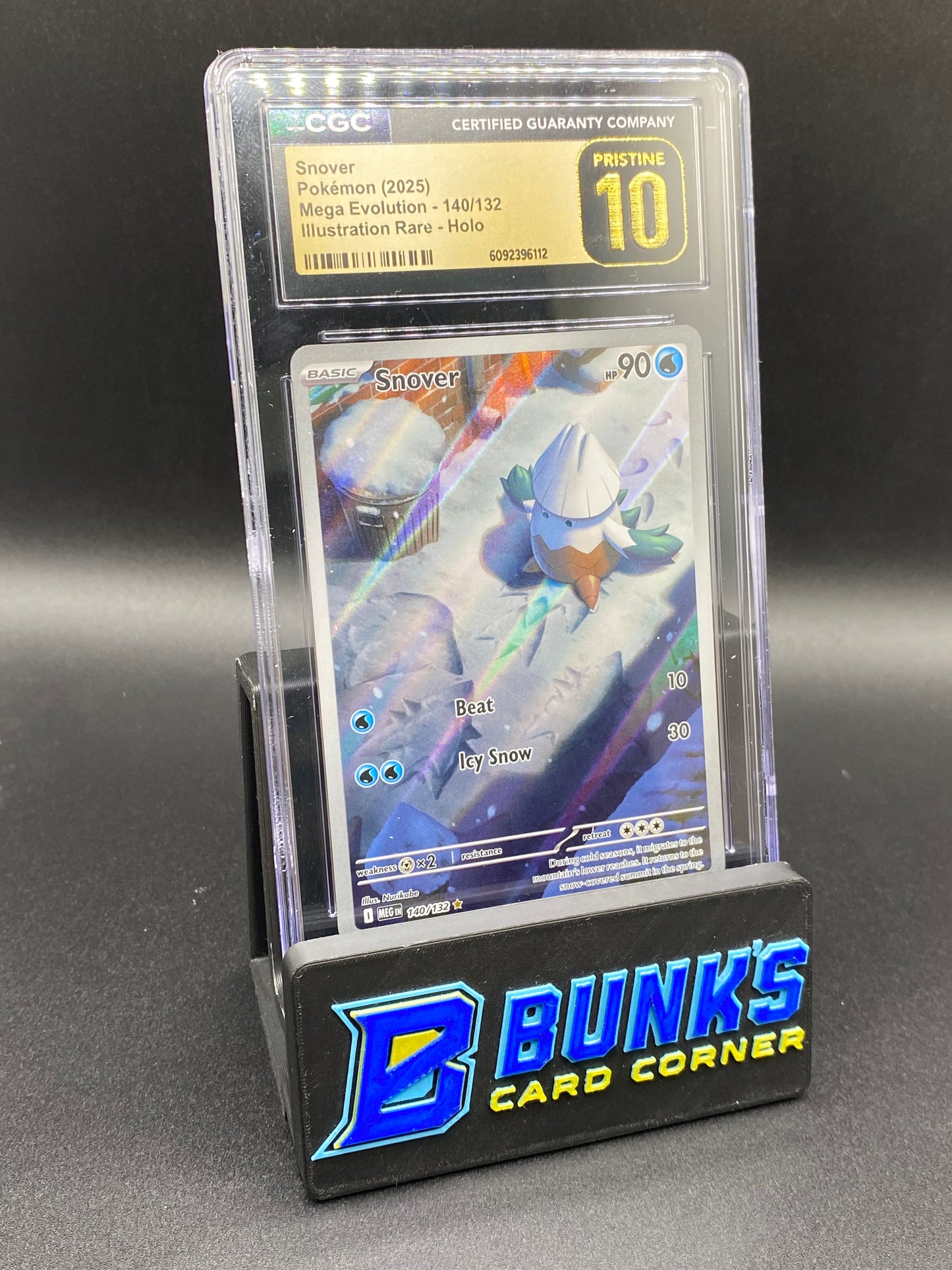 Snover Illustration Rare Mega Evolutions CGC PRISTINE 10