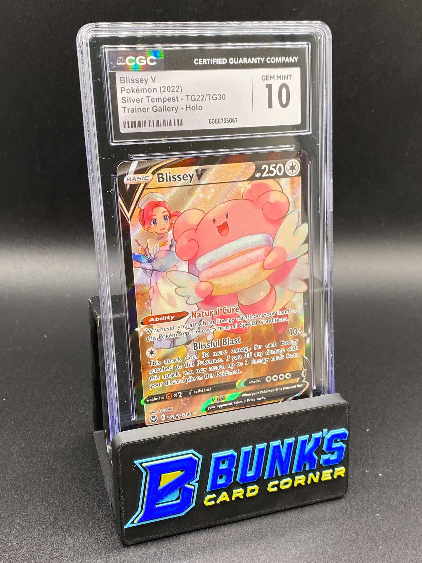 Blissey V Trainer Gallery Silver Tempest CGC 10