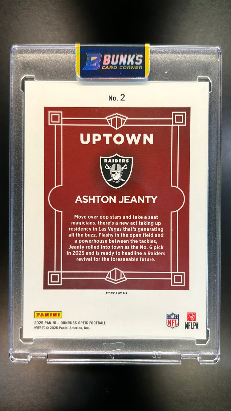 2025 Ashton Jeanty Donruss Optic Uptown Case Hit Rc
