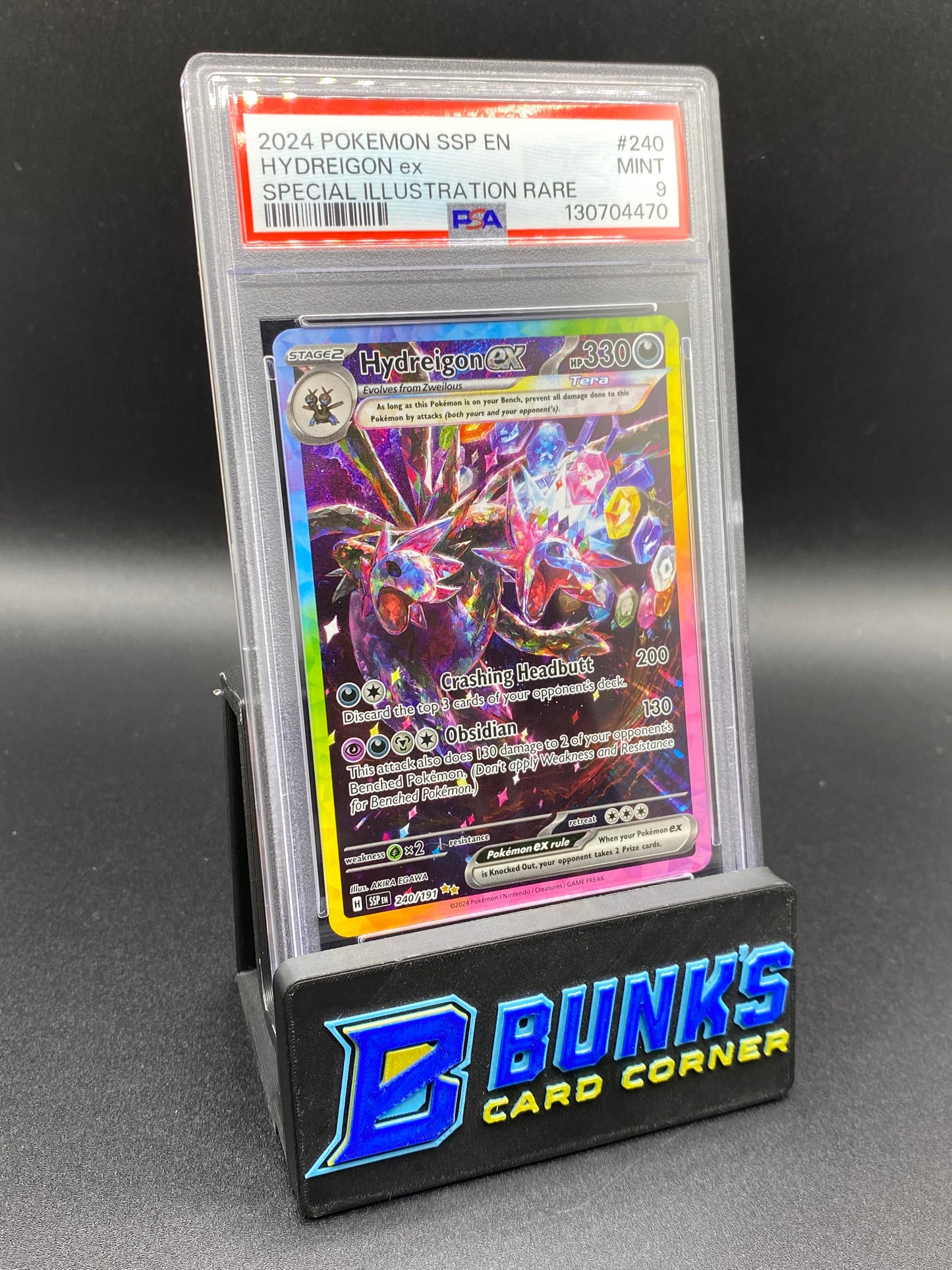 Hydreigon Ex SIR Surging Sparks PSA 9