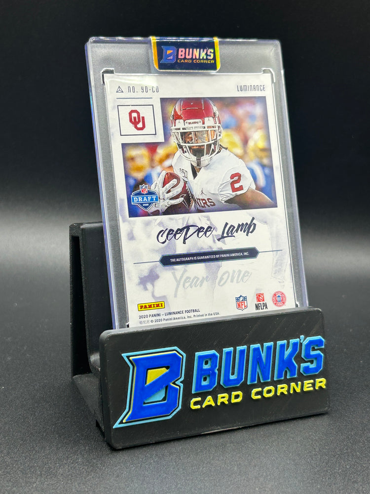 2020 CeeDee Lamb Panini Luminance Rc Auto (on card)