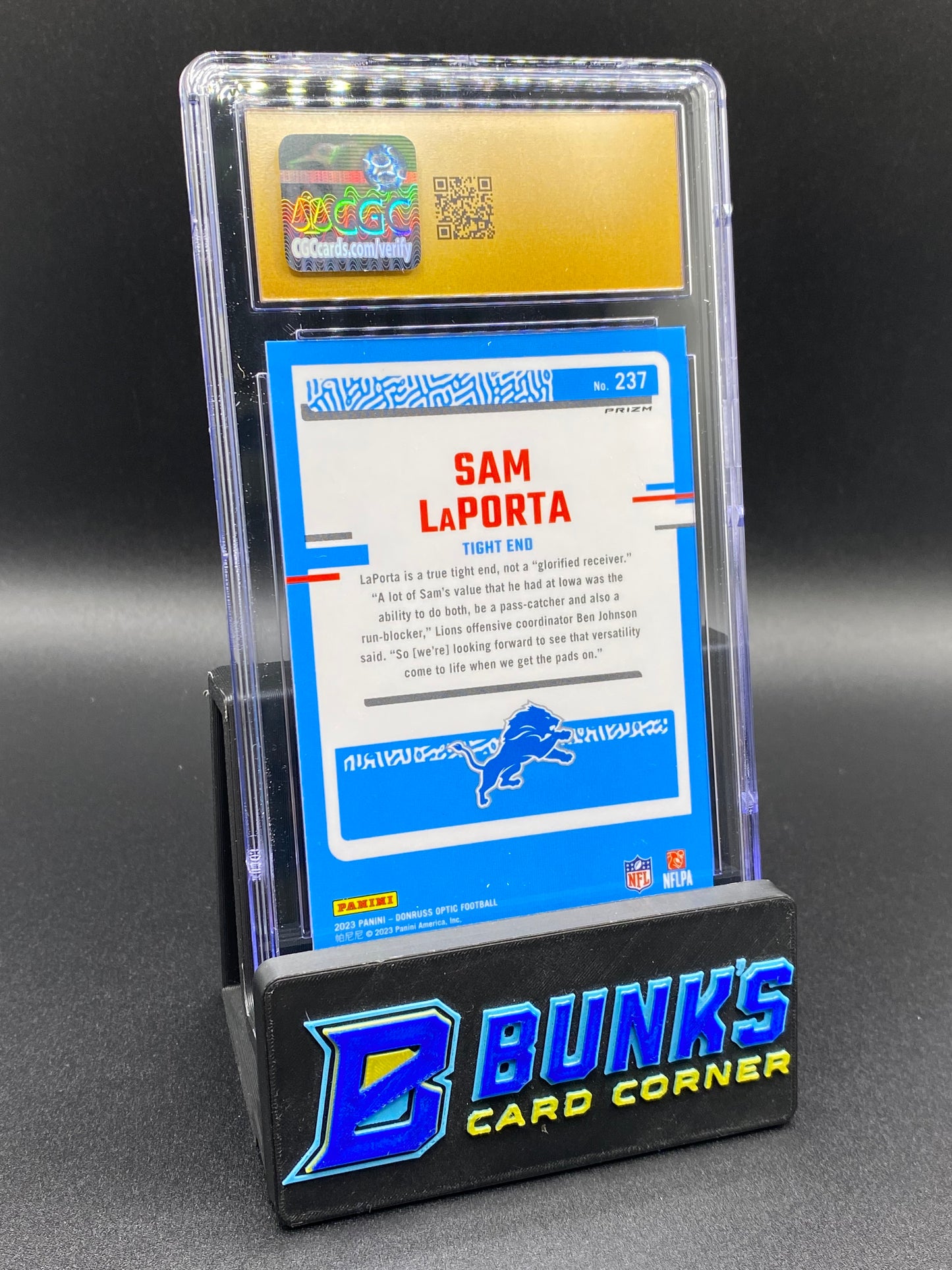 2023 Sam LaPorta Green Velocity CGC PRISTINE 10