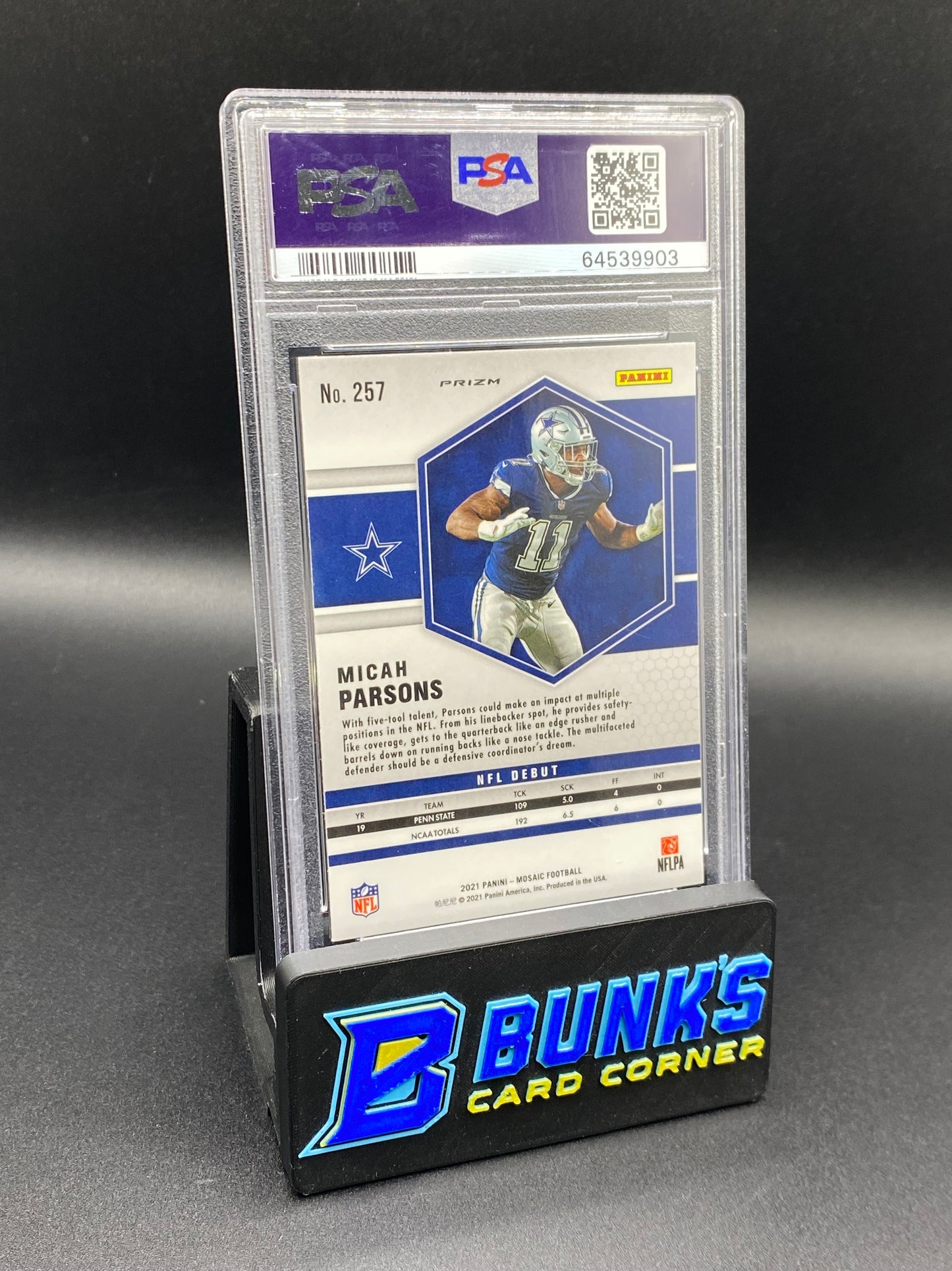 2021 Micah Parsons Honeycomb Rc PSA 10 Case Hit