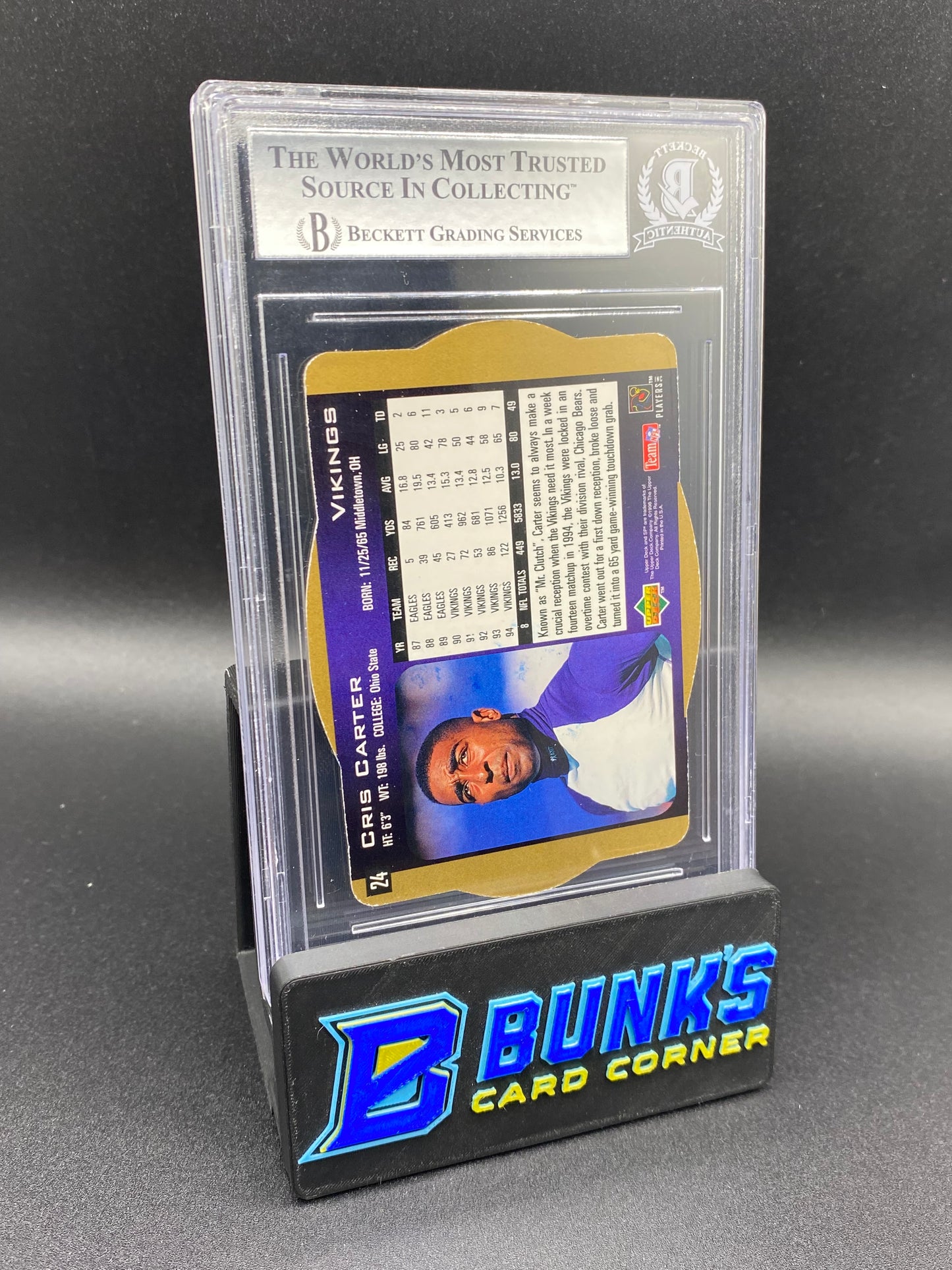 1996 Cris Carter Beckett Auto Authentic