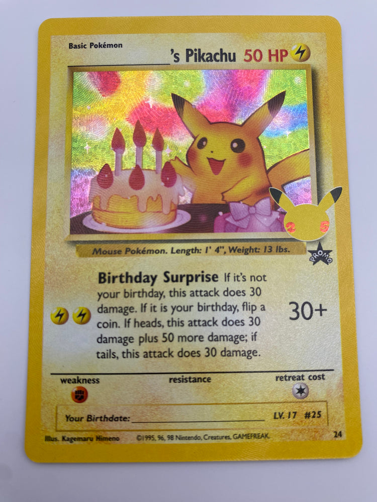 Birthday Pikachu Promo NM