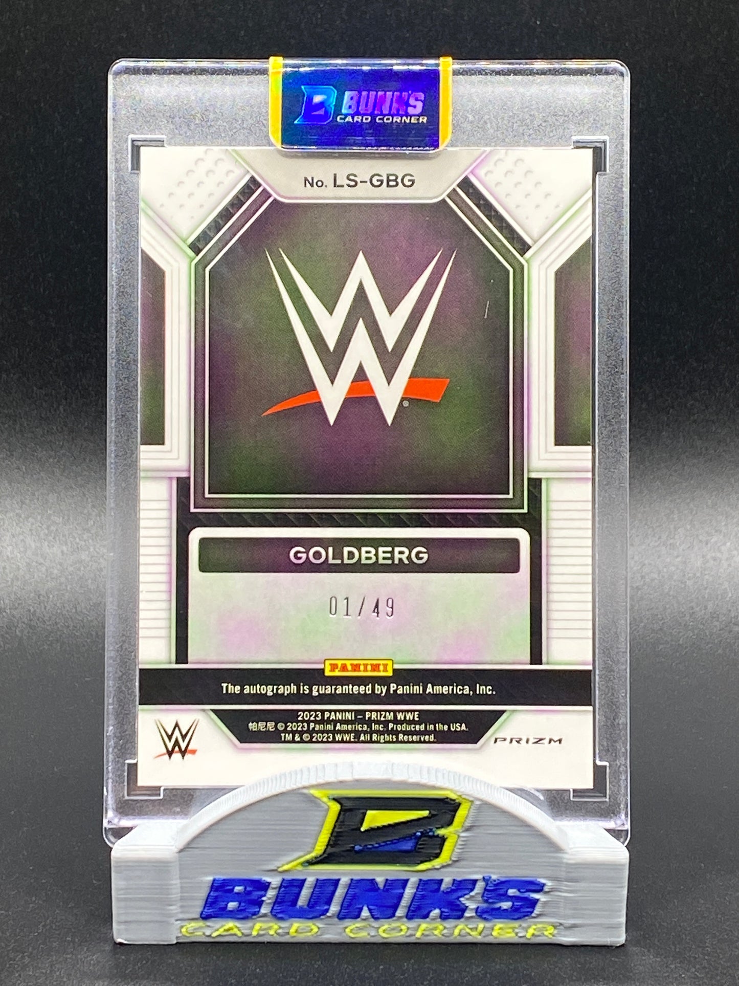 2023 Bill Goldberg AUTOGRAPHED 1/49 (Box B5)