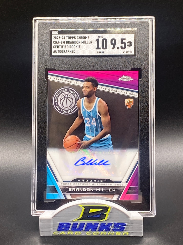 2023-24 Brandon Miller AUTOGRAPHED 10|9.5