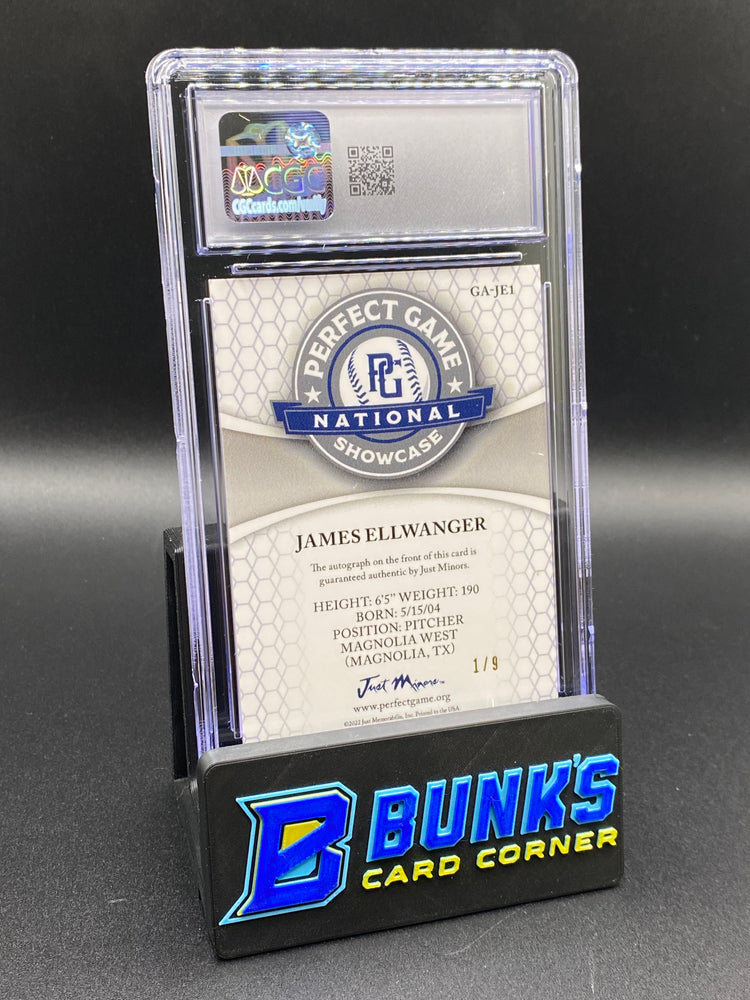 202 James Ellwanger Orange Auto CGC Authentic Auto 9 1/9