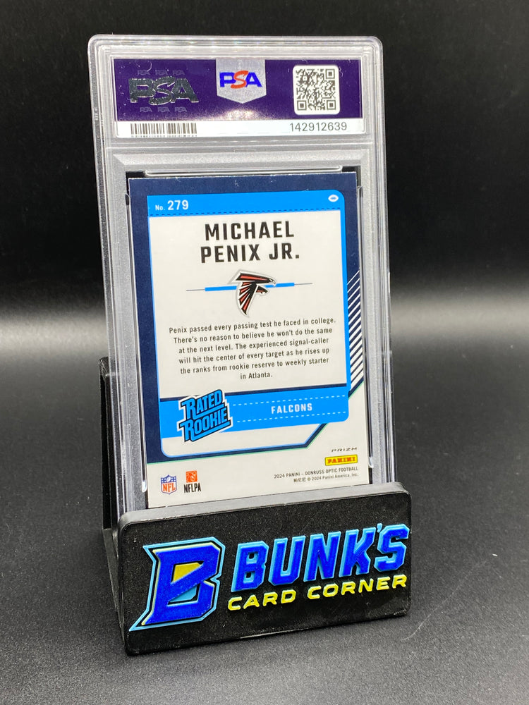 2024 Michael Penix Jr. Blue Hyper PSA 10 Rc