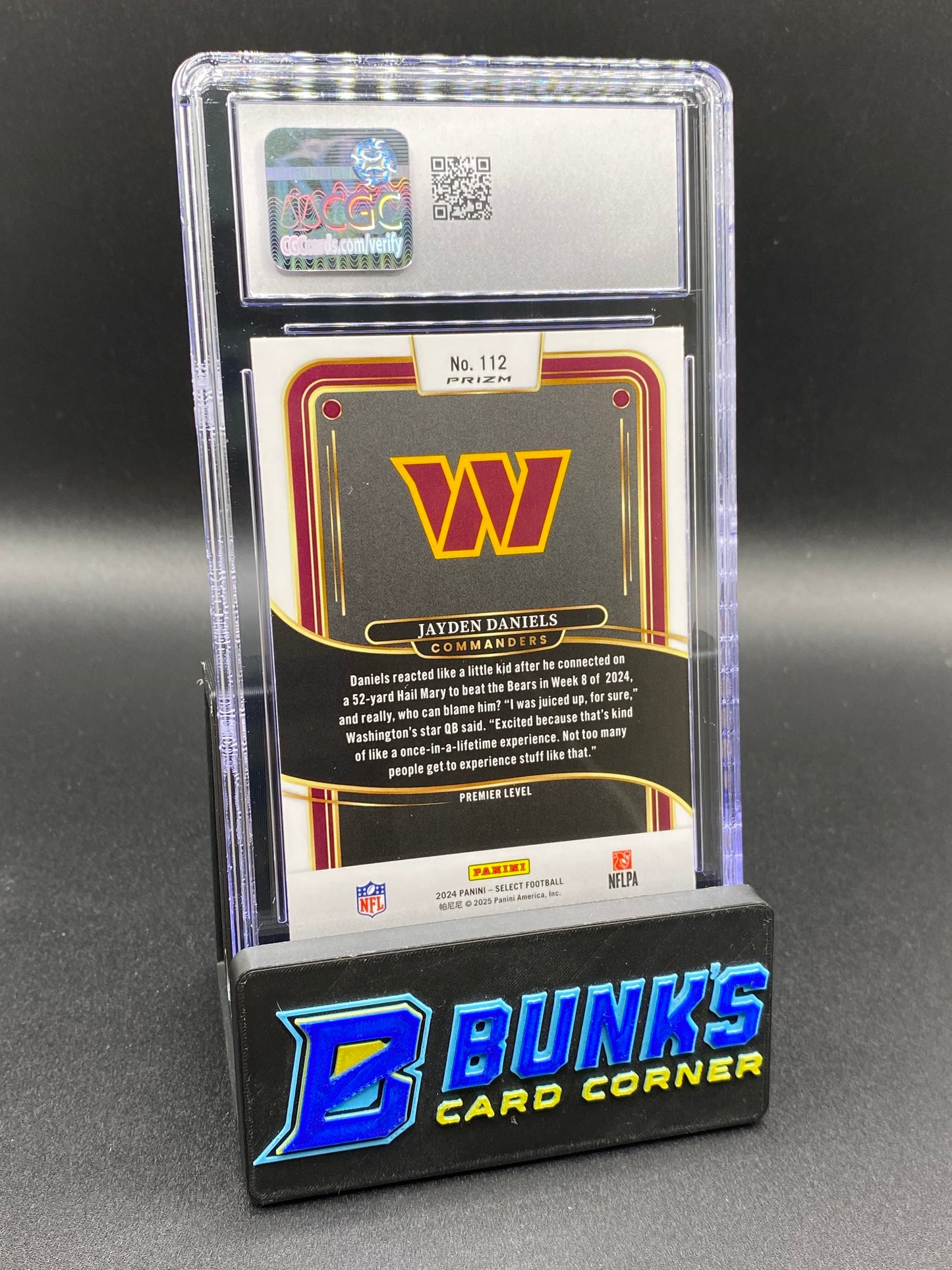 2024 Jayden Daniels Green & Yellow Shock CGC 10