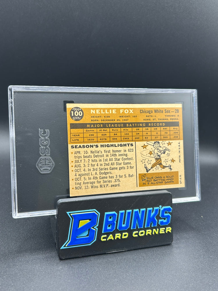 1960 Nellie Fox Topps #100 SGC 4.5