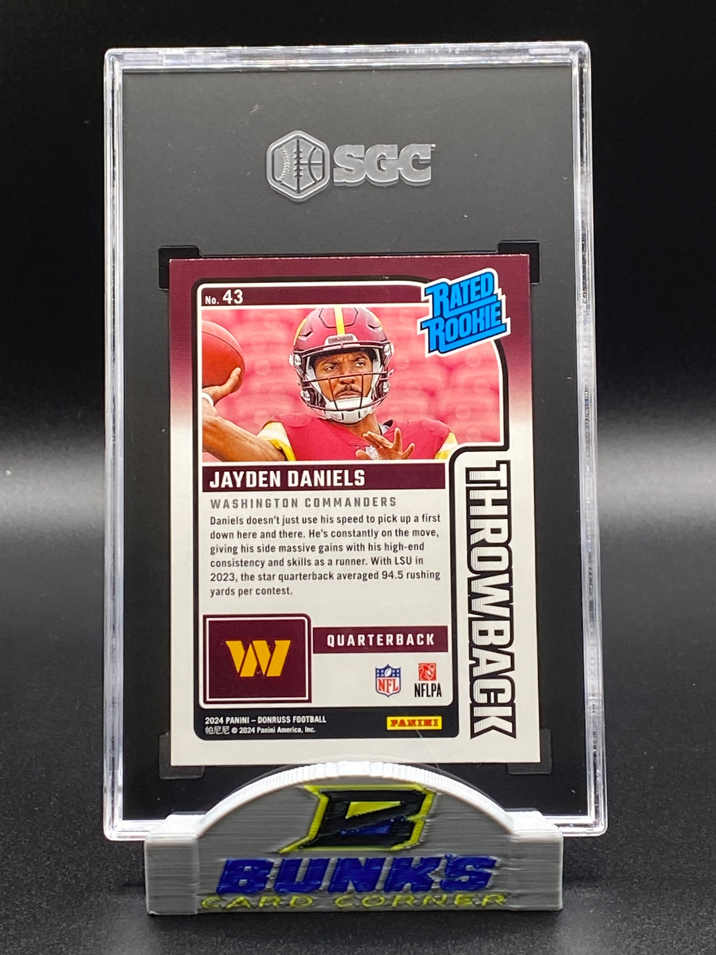 2024 Jayden Daniels Rated Rookie SGC 9.5 (Box B12)