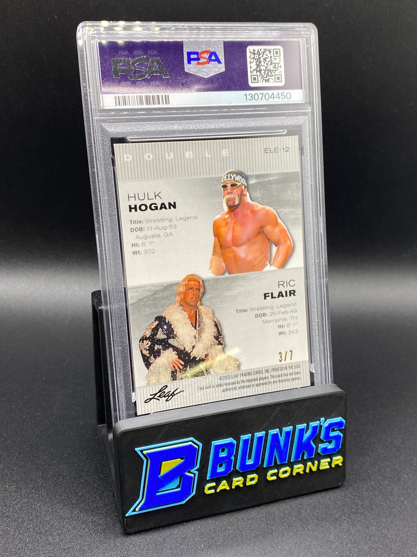 2023 Hulk Hogan & Ric Flair PSA 10 3/7