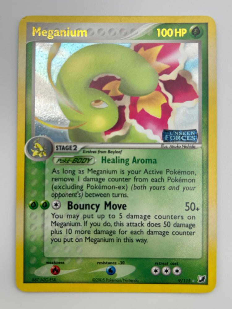 Meganium Reverse Holo Unseen Forces LP