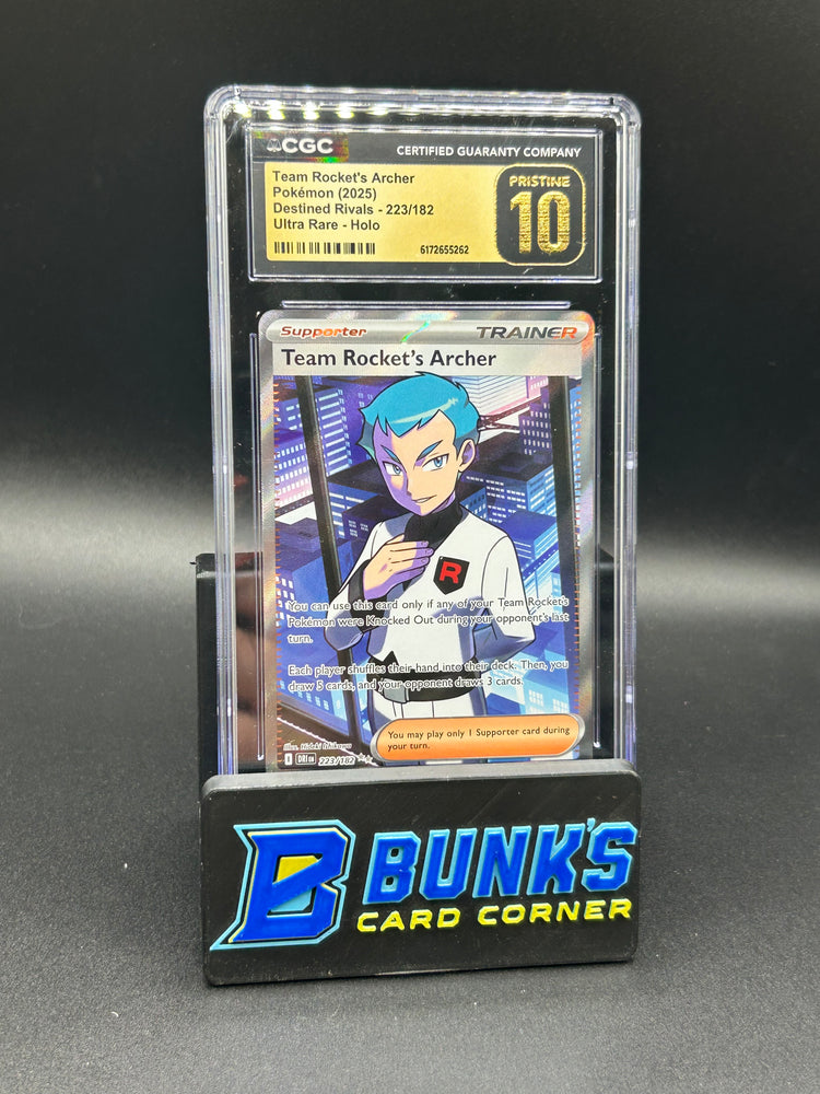 Team Rocket's Archer Ultra Rare Holo Destined Rivals CGC Pristine 10