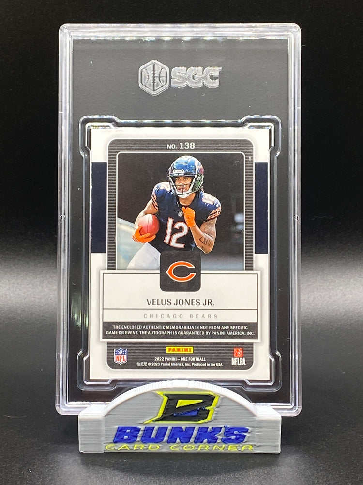 2022 Velus Jones Jr. AUTOGRAPHED Rookie Patch 87/99
