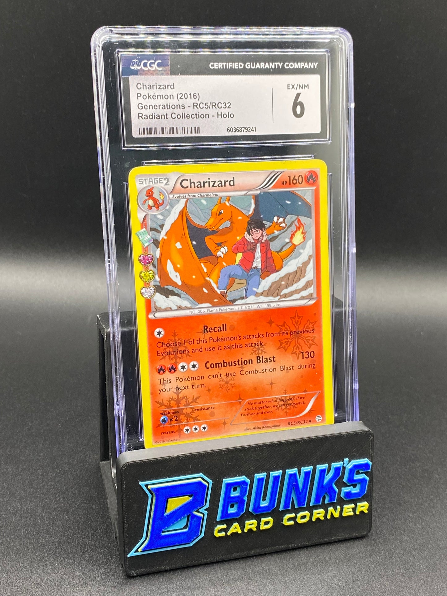 Charizard Radiant Collection Holo CGC 6