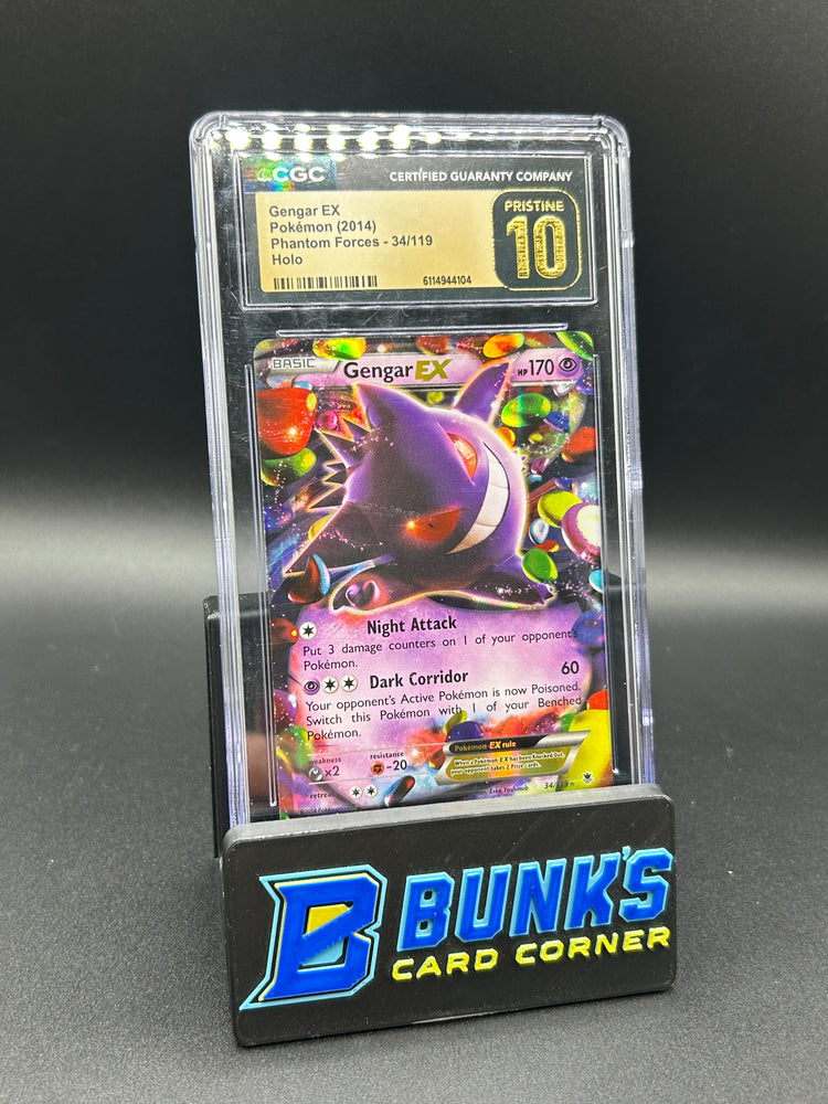 Gengar EX Holo Phantom Forces CGC Pristine 10