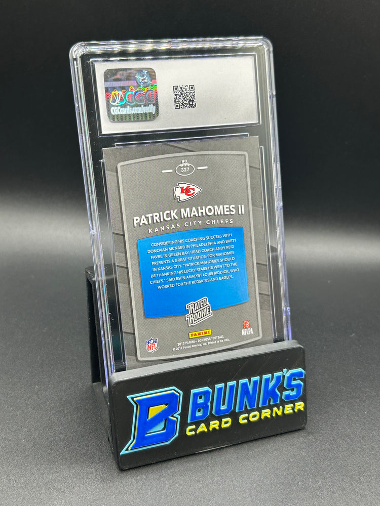 2017 Patrick Mahomes II Donruss Rc CGC 10
