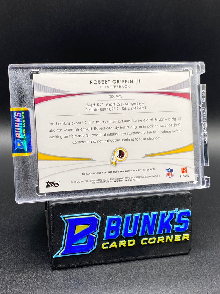 2012 Robert Griffin III Topps Prime Patches Rc 3/10