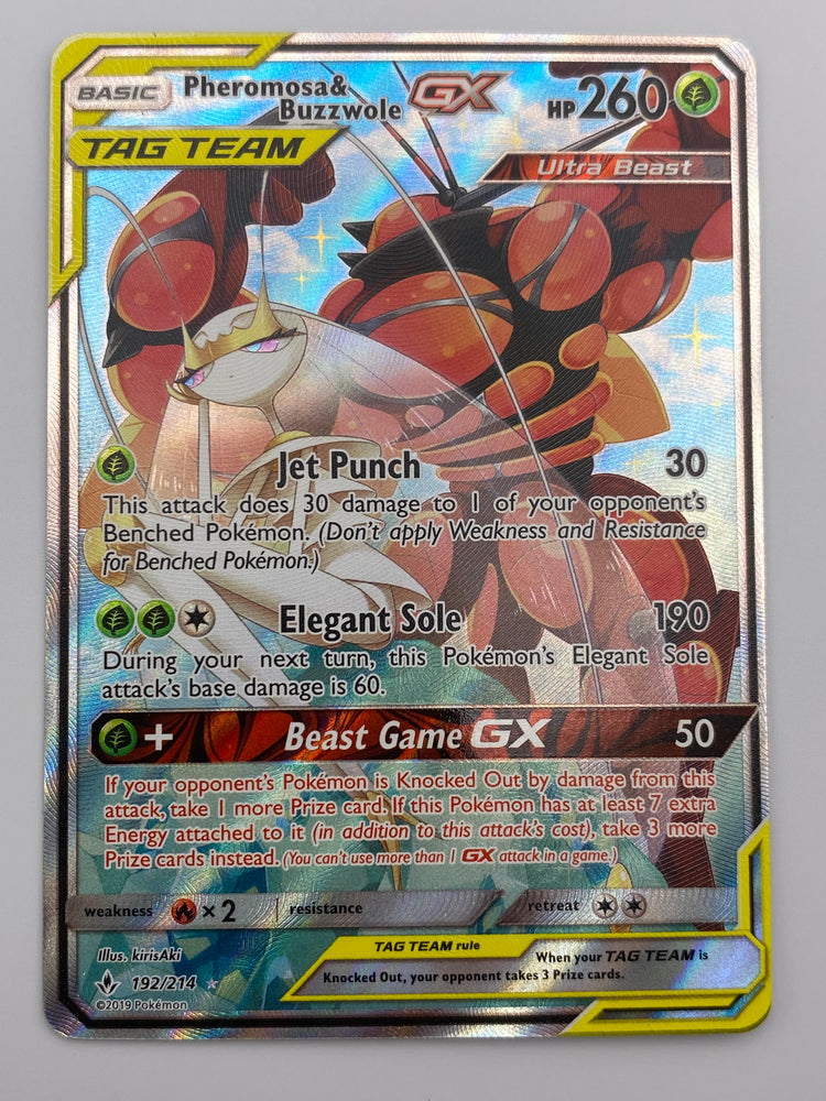 Pheromosa & Buzzwole Gx Tag Team Unbroken Bonds NM