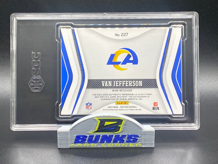 2020 Van Jefferson AUTOGRAPHED Patch Rookie Card