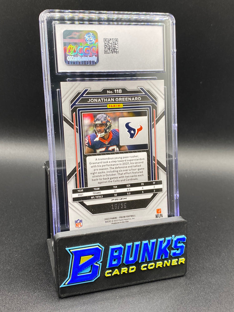 2022 Jonathan Greenard Red Shimmer CGC 10
