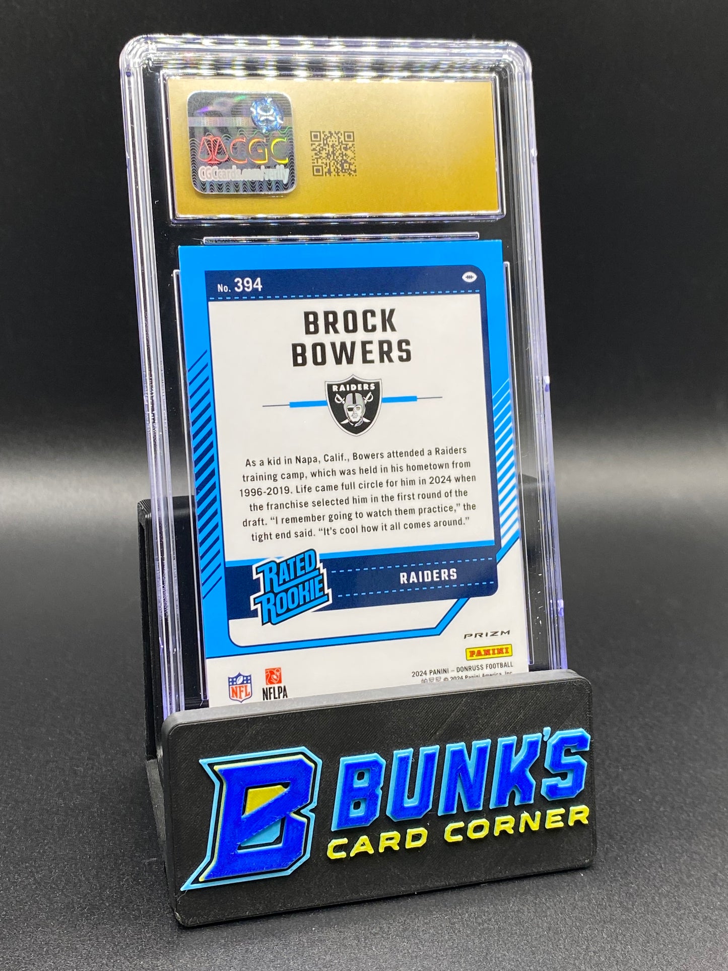 2024 Brock Bowers Optic Preview Pink CGC PRISTINE 10