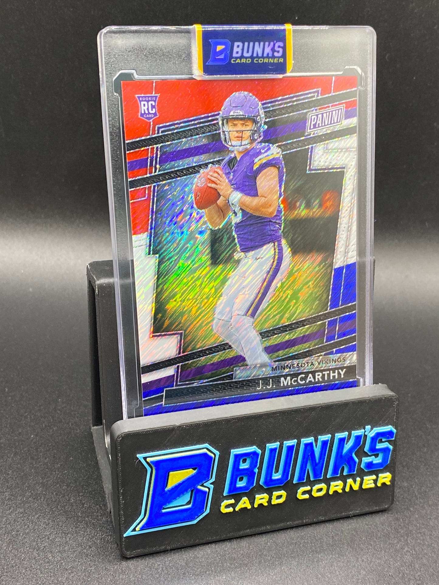 JJ McCarthy Rc 14/25 Red/White/Blue Prizm