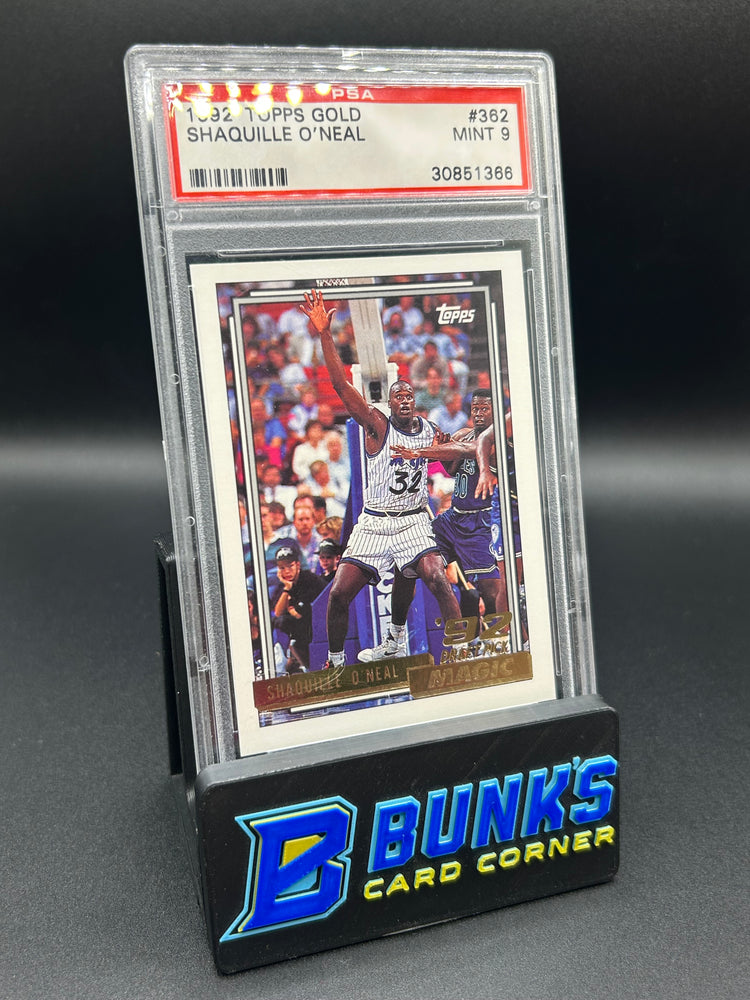 1992 Shaquille O'neal Topps Gold Rc PSA 9
