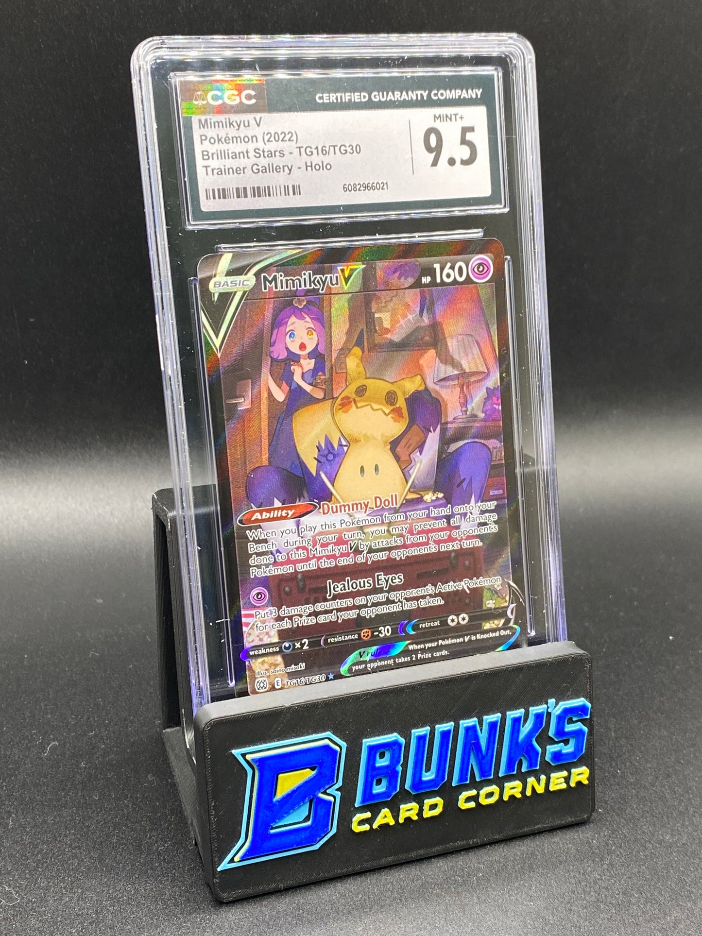 Mimikyu V Trainer Gallery Brilliant Stars CGC 9.5