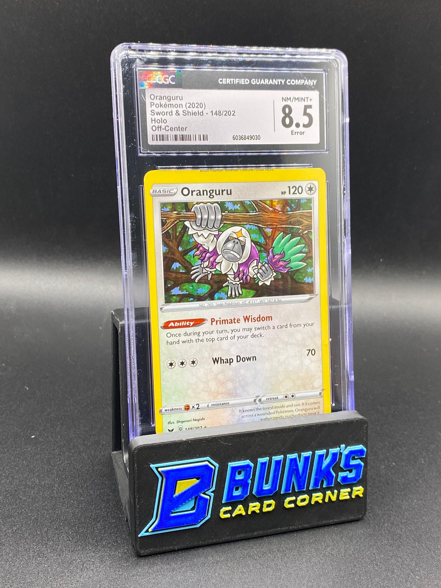 Oranguru Holo Off Center Error CGC 8.5