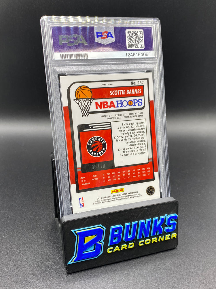 2023 Scottie Barnes Gold Ice Prizm 6/10 PSA 8