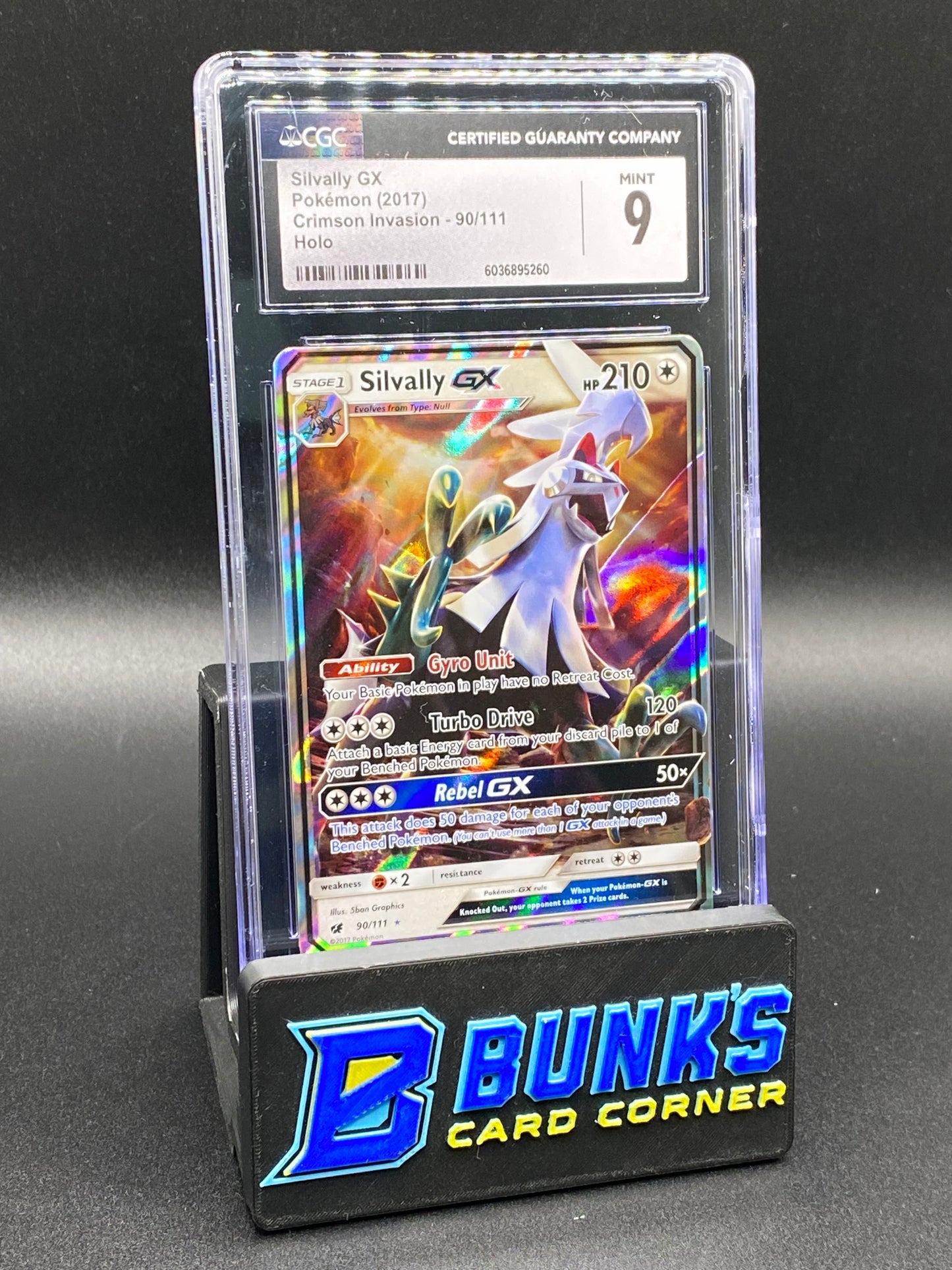 Silvally Gx Crimson Invasion CGC 9