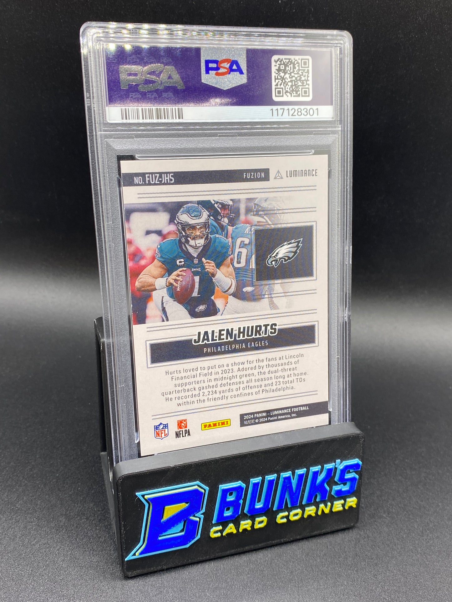 2024 Jalen Hurts Fuzion PSA 10