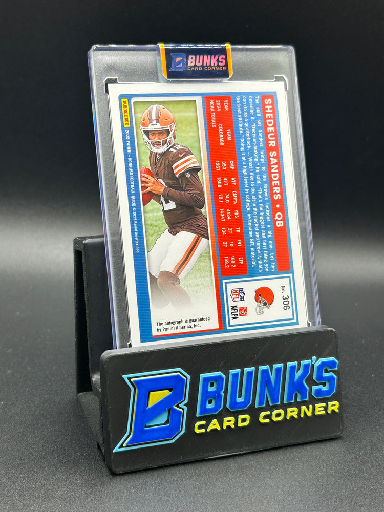 2025 Shedeur Sanders Donruss Green Rc Auto