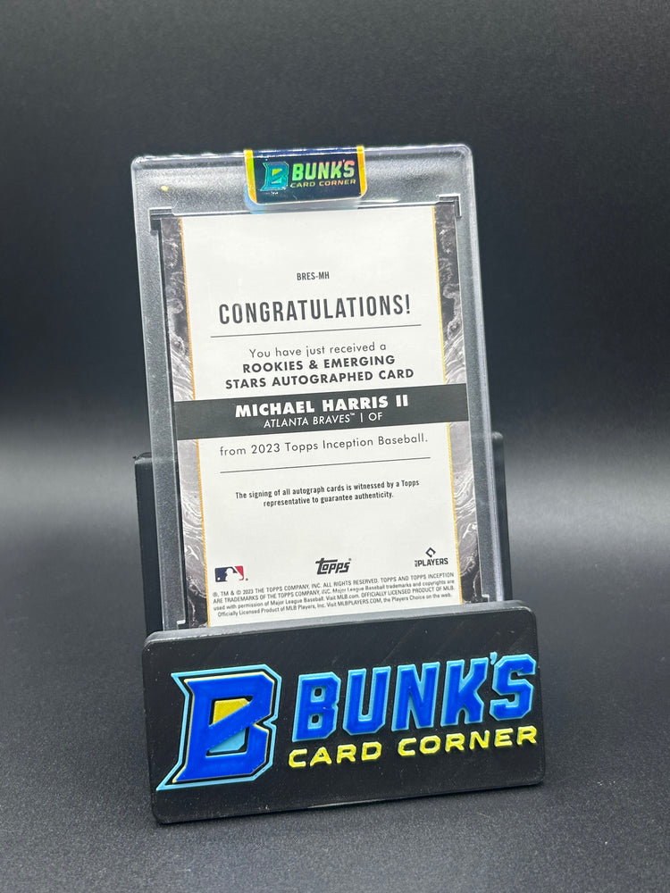 2023 Michael Harris II Topps On Card Auto 14/50 RC